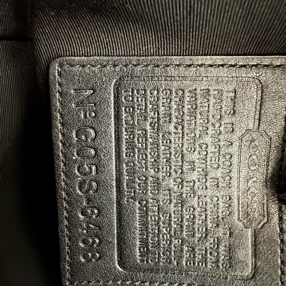 Coach Black Leather Shoulder Bag - Picture 2 of 7